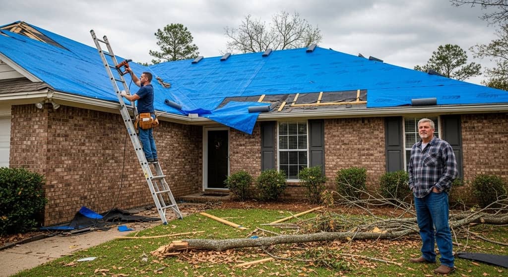Roof Tarping in Mississippi What It Is and What It Costs