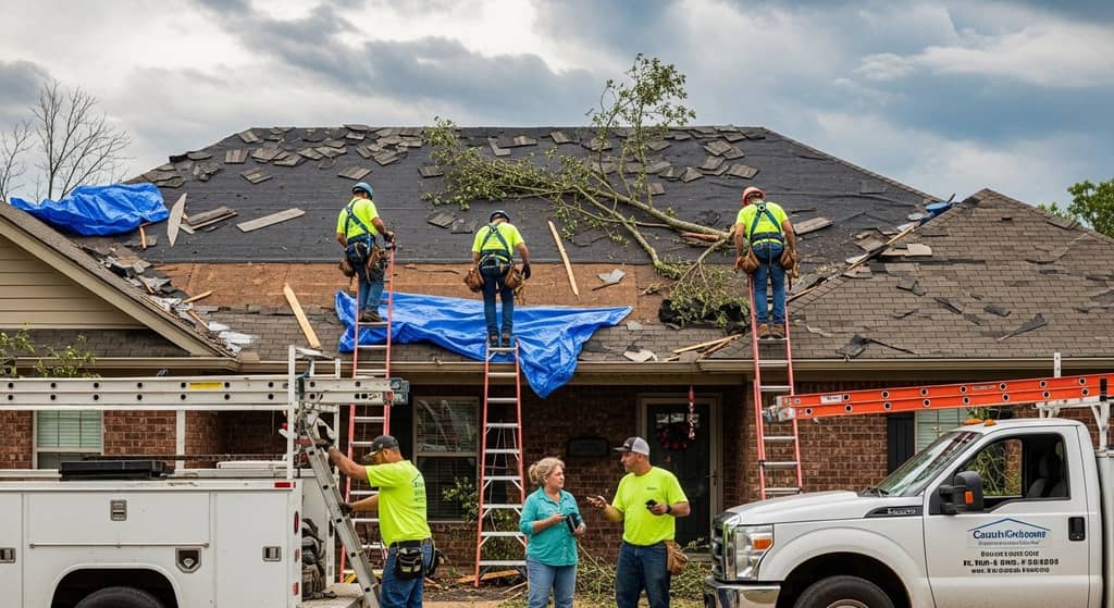 Storm Damage Roof Repair in Tupelo, MS Who to Call